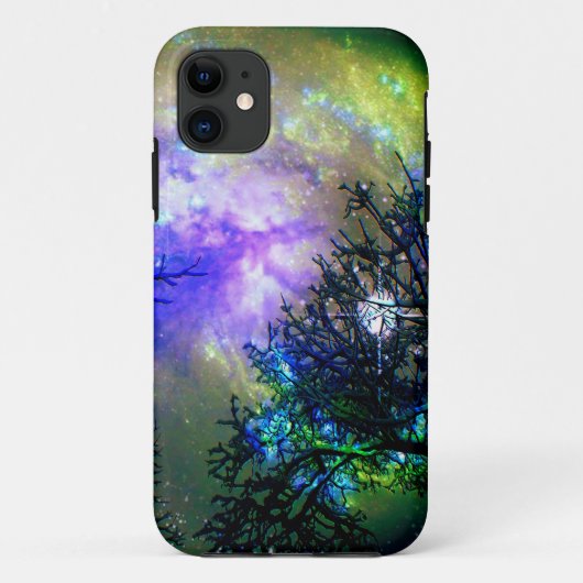 sterren door de bomen iPhone 5 Hoesje (Achterkant)
