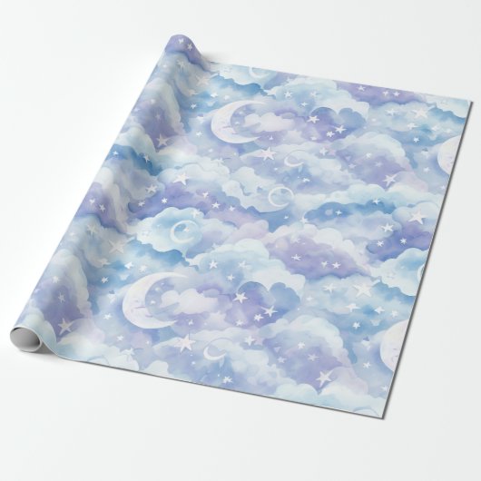 Sterren Dromen Cadeaupapier (Uitgerold)