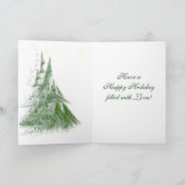 STERREN & EERSTE Kerstkaart Feestdagen Kaart (Binnen)