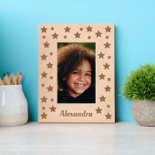 Sterren en aangepaste naam gegraveerde lijstjes