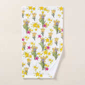 Sterren En Bloemen Bad Handdoek (Handdoek)