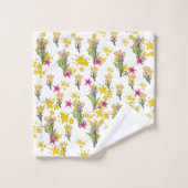 Sterren En Bloemen Bad Handdoek (Wasdoekje)