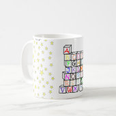 Sterren en Blokken! Koffiemok (Voorkant links)
