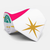 Sterren en Boemerang Knoopdas Stropdas (Opgerold)