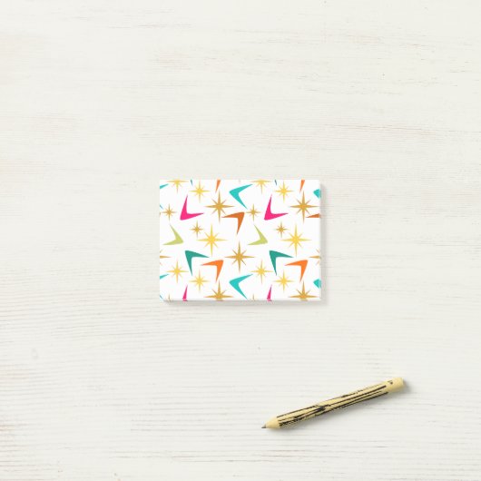 Sterren en Boemerangs Post-it® Notes (Op bureau)