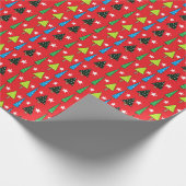 Sterren en Bomen Cadeaupapier (Hoek)