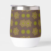 Sterren en cirkels in bruin en groen (Rechts)