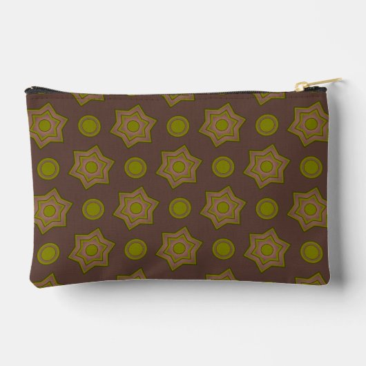 Sterren en cirkels in bruin en groen etui (Achterkant)