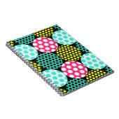 Sterren en cirkels, veelkleurige pop. notitieboek (Rechterzijde)