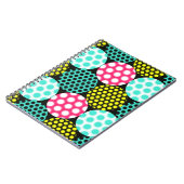 Sterren en cirkels, veelkleurige pop. notitieboek (Linkerzijde)