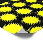 Sterren en cirkels, veelkleurige pop. poster (Hoek)