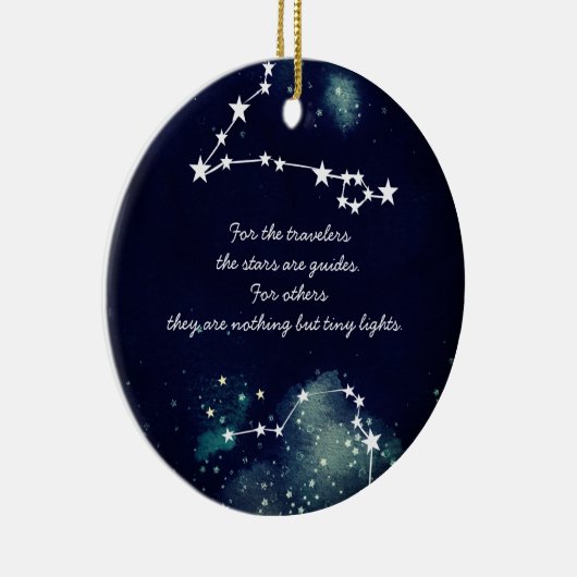 Sterren en de kleine prinsesversieringen keramisch ornament (Rechts)