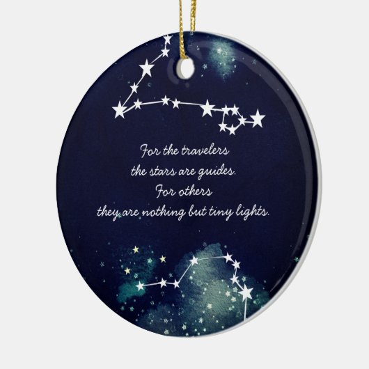 Sterren en de kleine prinsesversieringen keramisch ornament (Links)