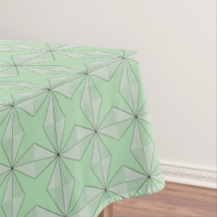 Sterren en diamanten groen tafelkleed