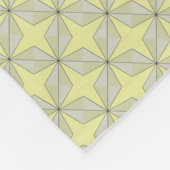 Sterren en diamanten patroon Geel Fleece Deken (Hoek)