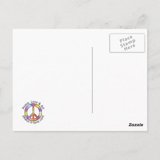 Sterren en gitaren briefkaart (Achterkant)