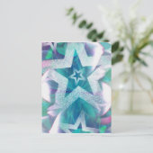 Sterren en glitter. briefkaart (Staand voorkant)