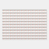 Sterren en hart op zilver, grijs en wit inpakpapier vel (Voorkant 2)