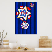 Sterren en harten poster (Keuken)