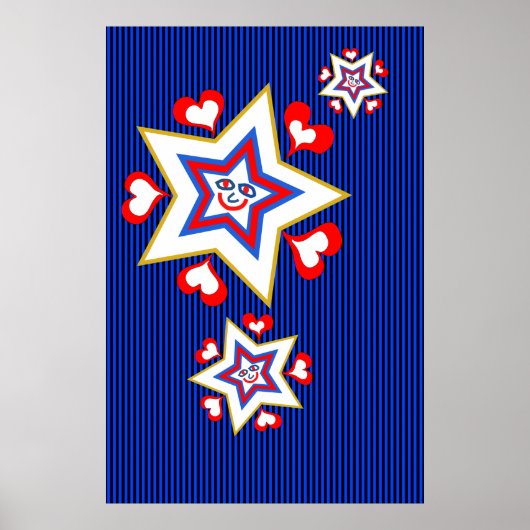 Sterren en harten poster (Voorkant)