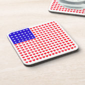 Sterren en hartvuur bier onderzetter (Linkerzijde)