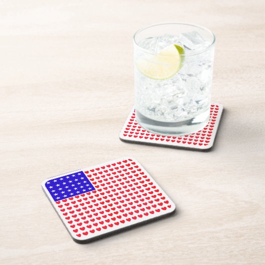 Sterren en hartvuur bier onderzetter (Rechterzijde)