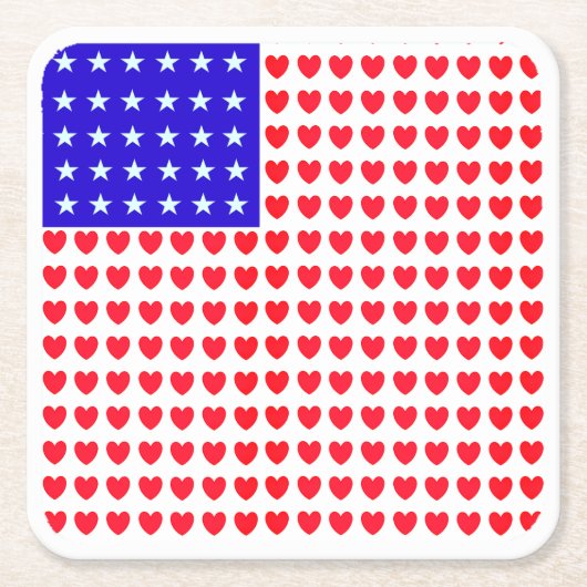 Sterren en hartvuur kartonnen onderzetters (Voorkant)