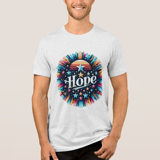 Sterren en hoop Tri-Blend shirt (Voorkant)