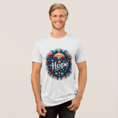 Sterren en hoop Tri-Blend shirt (Voorkant volledig)