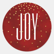 Sterren en Joy Kerst stickers