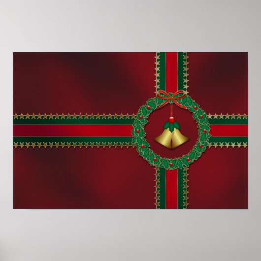 Sterren en kerstschijven poster (Voorkant)