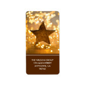 Sterren- en kerstverlichting Retouradres Etiket (Voorkant)