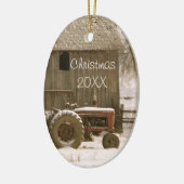 Sterren en kerstversiering keramisch ornament (Links)