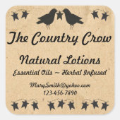 Sterren en kraaien aangepaste Sticker (Voorkant)