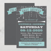 Sterren en kralen Baby Shower Uitnodigingen (Voorkant / Achterkant)