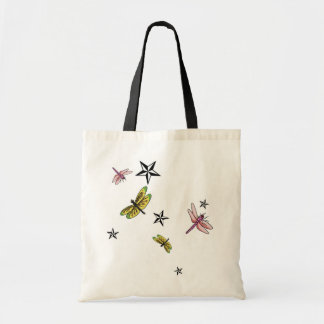 sterren en libellen tote bag