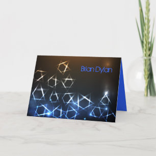 STERREN EN LICHTEN Bar Bat Mitswa Dankjewel Kaart