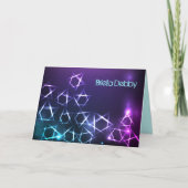 STERREN EN LICHTEN Bar Bat Mitswa Dankjewel Kaart (Voorkant)