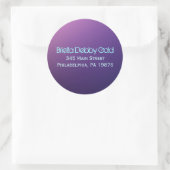 STERREN EN LICHTEN Bar Bat Mitzvah Retouradres Ronde Sticker (Tas)