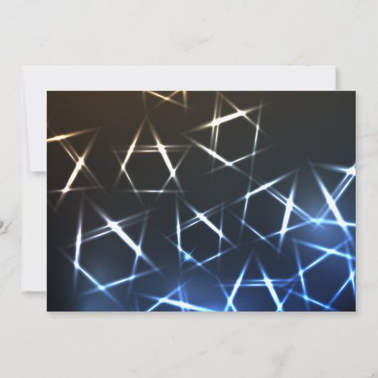 STERREN EN LICHTEN Bar Bat Mitzvah Uitnodiging (Achterkant)