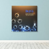 STERREN EN LICHTEN Bat Bar Mitzvah Inloggen Board Canvas Afdruk (Insitu (Houten vloer))