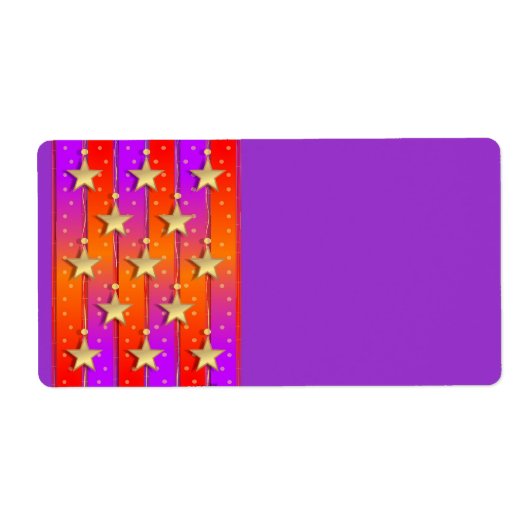 Sterren en linten Labels (Voorkant)