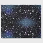 Sterren en meer sterren in de hemel cadeaupapier (Vlak)