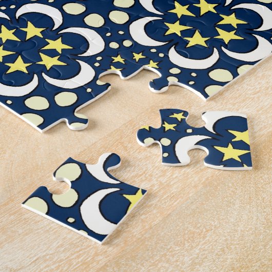 Sterren en moertessellatie legpuzzel (Zijkant)