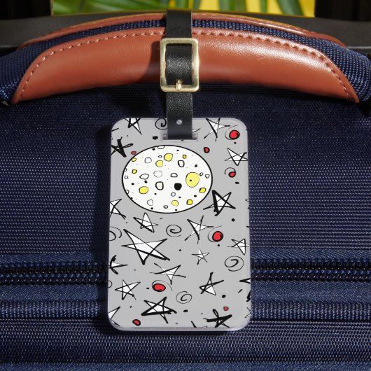 Sterren en Moon Bagagelabel (Voorkant Insitu 2)