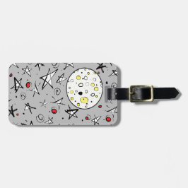 Sterren en Moon Bagagelabel