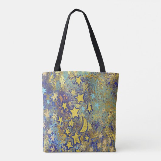 Sterren en Moon Tote Bag (Achterkant)