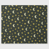 Sterren en moons cadeaupapier (Vlak)