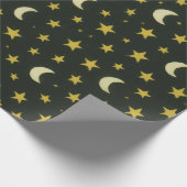 Sterren en moons cadeaupapier (Hoek)