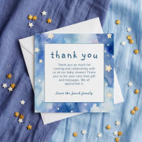 Sterren en nachtelijke hemel baby shower blauw dan